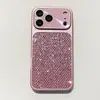Adequado para capa de celular com glitter de diamante para iPhone 17 Pro Max, capa protetora anti-queda de cobertura total Apple 16 15