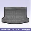 Adecuado para Subaru Wrx 2015-2021 Tapetes de Piso de TPE Material 3D para Todo Clima Tapete de Cajuela Tapete de Piso