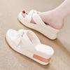 Pantuflas de Verano para Mujer para Uso en Exteriores 2026 Nueva Moda Plataforma Suela Gruesa Cuña Sandalias de Tacón Alto Pantuflas de Estilo de Alta Gama de Moda