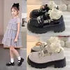 Zapatos de Cuero para Niñas 2026 Primavera Nuevo Estilo Estilo Princesa Infantil Modernos Suela Suave Estilo Británico Elegantes Zapatos de Salón Versátiles