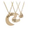 Collar de Amistad Estilo Coreano para Mejores Amigas para Mujeres, Colgante de Letras de Múltiples Piezas, Cadena para Clavícula con Corazón, Set de Souvenir al por Mayor
