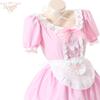 Traje de sirvienta japonesa de segunda dimensión con vestido plisado de anime puro