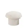 Banqueta para Trocar Sapatos Estilo Creme, Banqueta Fofa de Cogumelo, Mesa de Centro para Sala de Estar, Banqueta Baixa, Banqueta para Sofá, Banqueta Redonda para Quarto, Banqueta Pequena Doméstica