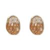 Pendientes de Cristal de Alta Gama Frescos Aguja de Plata Naranja Azul Mar Verde Pendientes de Color Degradado Roto Pendientes de Moda de Lujo Accesible Populares para Mujer
