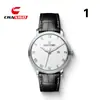 Reloj Chaxigo para Hombre Casual de Negocios Cuarzo Correa de Cuero Simple Esfera con Números Romanos Clásicos Moda Versátil