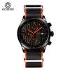 Reloj de Hombre de Negocios Ochstin Reloj de Cuarzo Correa de Nailon 6 Manecillas Esfera Grande Calendario Resistente al Agua Reloj de Pulsera Luminoso