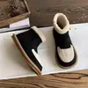Botas de Neve Antiderrapantes Femininas Superfície de Pelúcia Birkenstock Botas Curtas 2026 Novo Estilo Fundo Plano Algodão Espessado com Veludo Interior Sapatos de Inverno Quentes