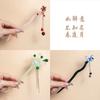 Estilo Antigo Hairpin Placa de Ácido Acético Simples Tassel Andar Diário Cabelo Han Roupas Acessórios Novo Estilo Chinês Roupas Antigas Mulheres Hairpin