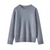 Suéter Grueso de Cachemir Pesado para Mujer, Suéter Base Tejido 100% Cachemir Puro, Jersey de Cuello Redondo, Corte Holgado, Estilo Otoño e Invierno