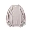 Sudadera de Algodón de Alta Gama, Color Sólido, Saludable, con Logo Impreso Personalizado, Ropa de Trabajo de Cuello Redondo para Otoño e Invierno, Uniforme Corporativo de Manga Larga con Bordado