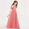 Vestido Chiffon Novo Estilo para Performance de Piano de Meninas, Vestido para Performance de Orquestra, Vestido Longo para Competição de Violino, Primavera