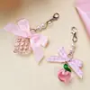 Mini Neceser Estilo Coreano, Billetera para Monedas, Colgante de Moda, Agenda Fashion, Lápiz de Cejas de Cereza Realista, Colgante de Labial