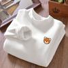Camiseta Base Derong para Niños de Cuello Medio Alto Niños Niñas Ropa Interior Térmica Primavera Otoño Ropa Interior Infantil Otoño