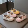 Zapatos para Niñas 2026 Primavera/Verano Versión Coreana Zapatos Mary Jane para Niños Suela Suave Zapatos de Princesa para Bebé Zapatos Individuales Ligeros Zapatillas
