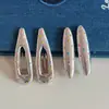 Pinza para el pelo de lunares plateados de estilo dulce y fresco, accesorio de pinza para el pelo de tela lateral con flecos, simple y versátil