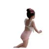 Traje de baño para niña, Traje de baño de una pieza para aguas termales, Estilo coreano fresco y pequeño, Lindo lazo, Traje de baño profesional
