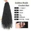 Peluca de fibra química europea y americana, cabello para crochet, trenza sucia, trenzas falsas de diosa