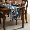 Ambiente Navideño Transfronterizo de Nuevo Estilo Banderín de Mesa Navideño de Alto Nivel Jacquard Banderín de Té Decoración Festiva para Mueble de TV Mesa de Comedor