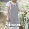 Delantales Japoneses y Coreanos Más Vendidos, 100% Algodón, Cómodos y Transpirables, para Uso en la Cocina del Hogar, Artísticos y Elegantes, Delantales de Alto Valor, Uniformes de Trabajo para Mujer