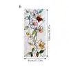 Novo produto transfronteiriço: Adesivos de Vidro Pintados com Flores e Pássaros, Adesivos de Vidro Frescos com Borboletas e Flores, Adesivos Decorativos para Portas de Correr de Sala de Estar e Varanda