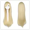 Peluca Cos Peluca de Pelo Largo Recto Colorida Peluca de Cosplay Estilo Anime Europeo y Americano En Stock Peluca de 80 cm En Stock