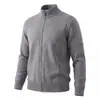 Suéter cárdigan para hombre, nuevo estilo otoño/invierno, marca trendy americana, suéter de punto con cuello alto, prenda exterior casual y holgada para hombre