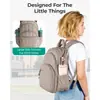 A mochila à prova d'água mais vendida da Amazon para mulheres, mochila de grande capacidade para viagens curtas
