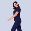 Conjunto Cirúrgico de Scrub de Verão Fino Elástico de Secagem Rápida Uniforme de Scrub Uniforme de Enfermeira Roupa de Trabalho Conjunto Feminino