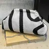 Bolso de Diseño de Nicho Transfronterizo 2026 Nuevo Bolso de Cadena Bolso de Hombro de Moda Rayado Bolso Cruzado de Gran Capacidad para Mujer