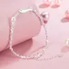 Pulseira de Moeda de Prata Novo Estilo Peixe Koi Pérola para Mulheres, Design de Nicho de Verão, Levemente Luxuoso Exquisito, Versátil para Estudantes