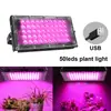 Luz de Crecimiento de Plantas de Nuevo Producto Transfronteriza 4/3/2/1 50 LEDs Espectro Completo 380-840nm