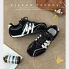 Zapatillas de Entrenamiento Alemanas Retro Color Block para Mujer, Versátiles, Cómodas, con Cordones, Casuales, Deportivas, Suela Gruesa, Modernas, Ligeras, Transpirables, Zapatillas Forrest Gump