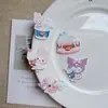 Série Acrílica Sanrio Desenho Animado Doce Fatias Doces Grampos de Cabelo para Meninas Ímãs de Geladeira Material para Crocs Feitos à Mão DIY