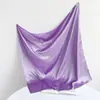 Lenço quadrado de cetim 90CM cor sólida transfronteiriço lenço de pescoço feminino lenço de cabeça cetim moda brilhante lenço de seda fabricantes atacado