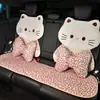 Cojín de Asiento de Coche de Verano con Lindo Diseño de Gato, Antideslizante y Transpirable, Funda de Asiento de Coche de Alta Gama, Adecuado para Todas las Estaciones