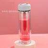 Vidrio de Borosilicato Alto Portátil para Mujer Doble Capa Espesado Taza de Té de Negocios Taza de Agua para Acompañar en la Palma