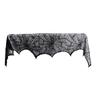 Runner de Mesa y Mantel de Halloween Europeos y Americanos Traje Combinado Mantel de Encaje Negro Telaraña Mantel Runner de Mesa Mantel para Chimenea en stock