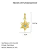 Fornecimento Exclusivo Transfronteiriço de Pingente de Prata Esterlina S925 Pedra de Nascimento de Dezembro, Pingente de Zircônia Colorida Inlaid de Luxo Leve Europeu e Americano, Acessórios Femininos