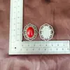 Accesorios para Joyería DIY Calados Flor Pequeña Retro Materiales de Cuentas Hechas a Mano Accesorios para el Cabello Disco de Flor Hebilla de Pedrería Patrón de Turquesa Botón de Dorso Plano