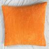 Comércio exterior outono e inverno veludo cotelê listrado vertical almofada quadrada cor sólida almofada de sofá simples almofada de cama fabricantes atacado