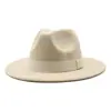Nuevos Sombreros de Ala Ancha para Otoño e Invierno para Hombres y Mujeres, Sombreros de Lana Jazz de Moda Estilo Coreano, Bombines Estilo Británico Cmn047