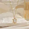 Colgante de Cinta Hueca Tiktok Colgante Único Venta al por Mayor Personalizado Versátil Zirconia Accesorios para Collares Joyería Comercio Exterior Transfronterizo Nuevos Productos