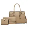 Bolsas Femininas 2025 Novo Estilo Europeu e Americano Moda Padrão Granulado Comércio Exterior Femininas Portátil Transfronteiriça Grande Capacidade Bolsas para Sogras Atacado