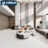 Foshan Terciopelo Blanco Ultra胚胎 Luz Suave Azulejos 750X1500 Super Cristal Glaseado Terciopelo Dorado Azulejos de Piso para Sala de Estar Estilo Crema