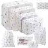 Conjunto de Armazenamento para Viagem Amazon Bolsa de Armazenamento para Viagem Conjunto de Oito Peças Bolsa de Armazenamento para Organização de Roupas de Viagem