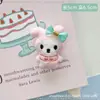 Peluche de Dibujos Animados Sanrio Kuromi Linda Muñeca Broche Colgante para Bolso Accesorio para Ropa DIY