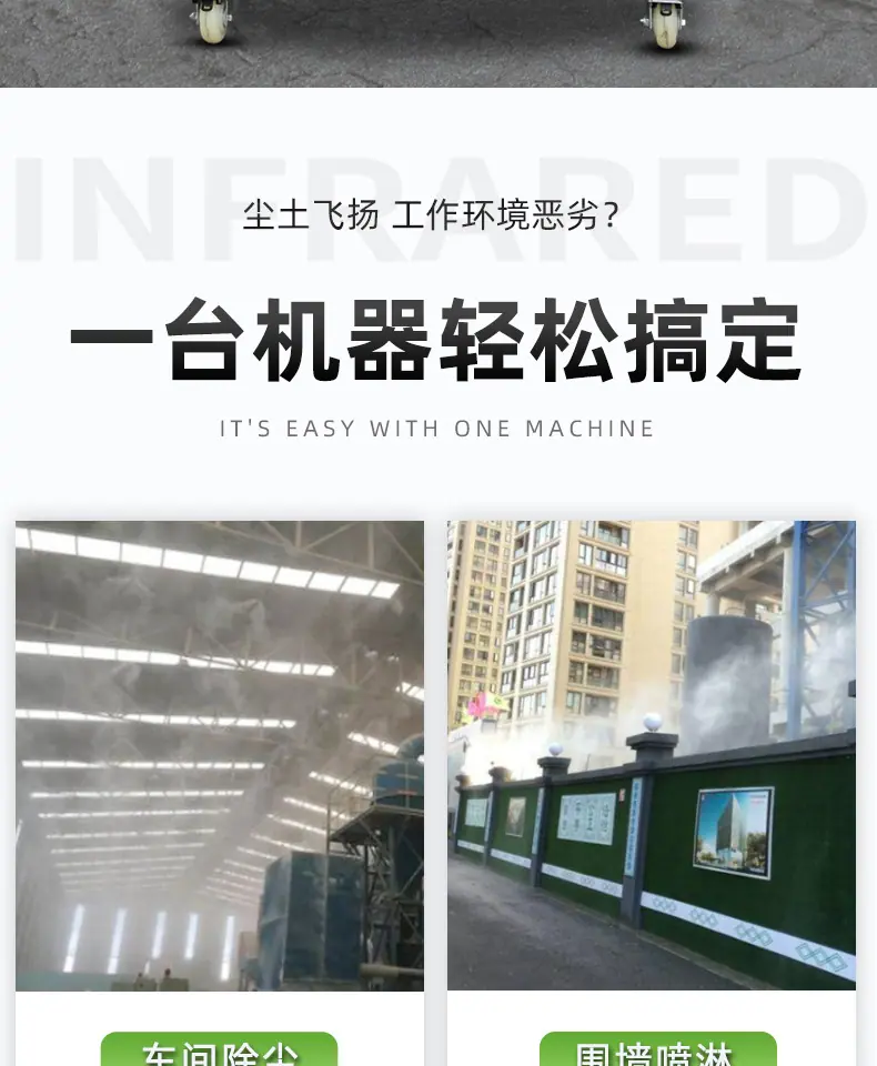 围挡喷淋雾化机器