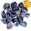 Ornamentos de pedra rolante de pedra azul listrada natural, tanque de peixes de sodalita azul, decoração de paisagismo de bonsai, aromaterapia transfronteiriça, lavagem de minério infantil