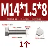 Tornillo Hexagonal Externo de Rosca Fina de Acero Inoxidable 304 M6M8M10M12M14M16M18M20*1/1.25/1.5