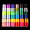 Linha 7 rolo pequeno diâmetro 1,5 mm artesanal diy material saco trançado corda pulseira pulseira corda miçangas jóias acessórios